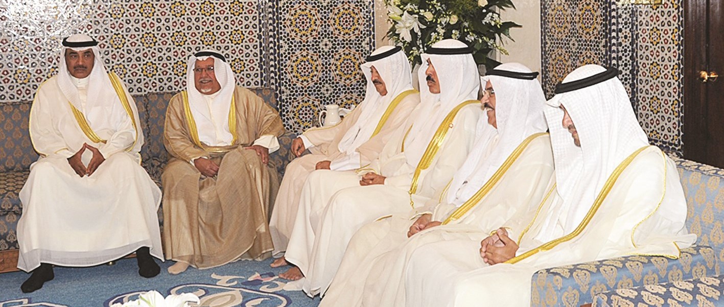 صباح الخالد وعلي الجراح وعدد من الوزراء والمسؤولين في استراحة المسجد الكبير