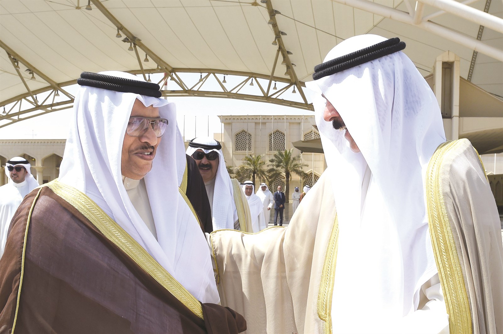 محمد الخالد مودعاً رئيس الوزراء