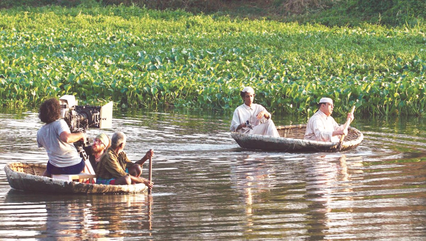 خلال تصوير أحد مشاهد «سوالف طفاش»
