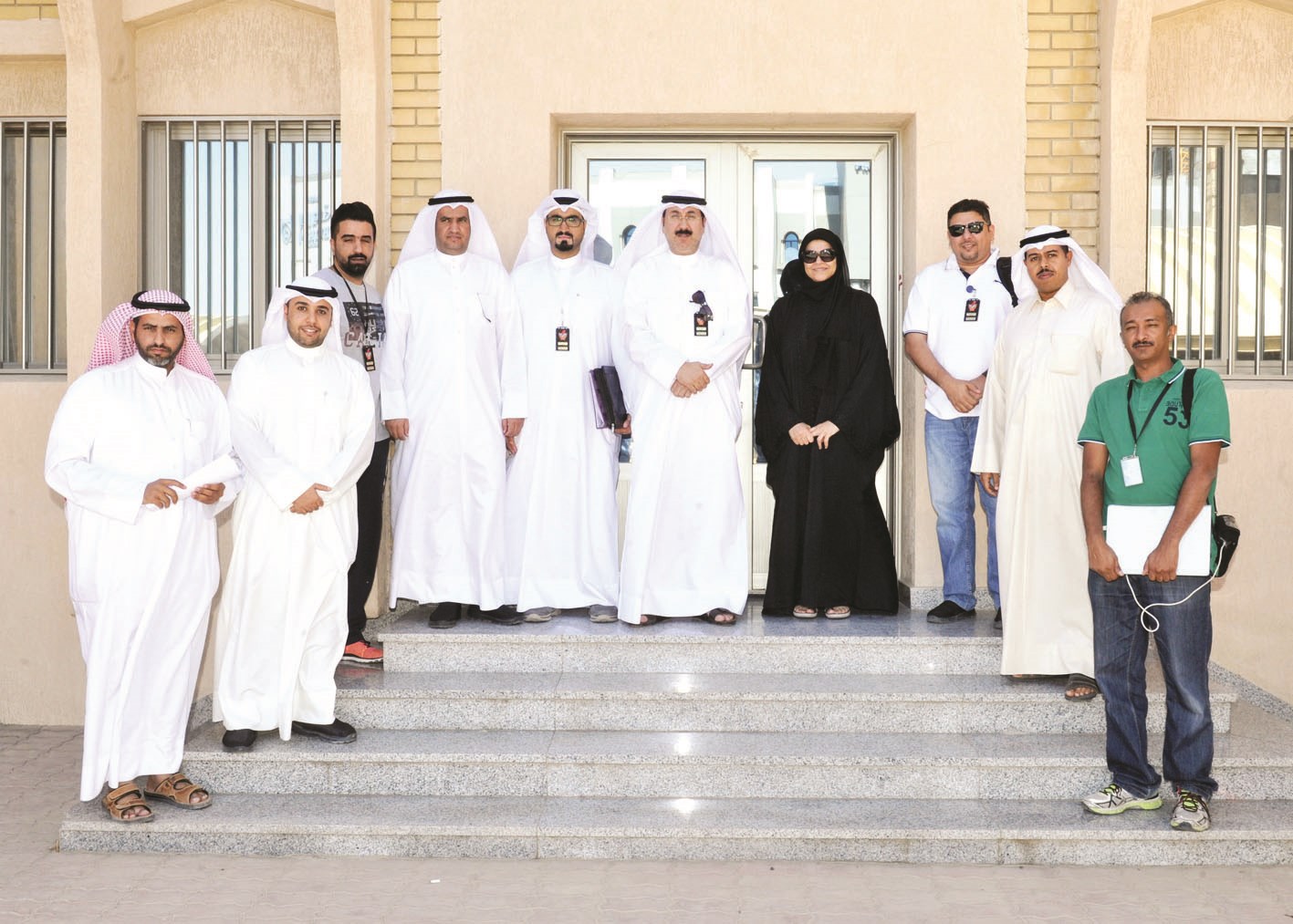 أعضاء فريق الحملة قبيل الانطلاق (تصوير سعد هنداوي)