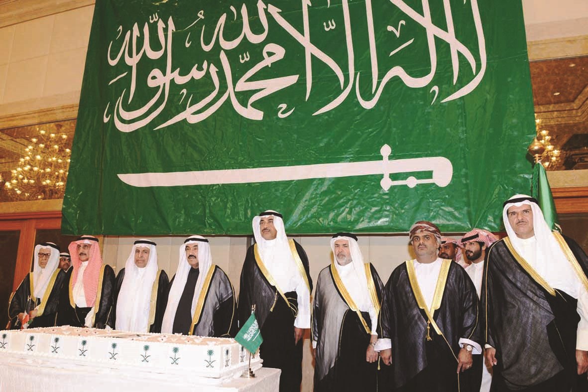 ناصر المحمد وصباح الخالد وسلمان الحمود وابراهيم الدعيج والسفير السعودي وسفراء الدول الخليجية (تصوير سعد هنداوي)