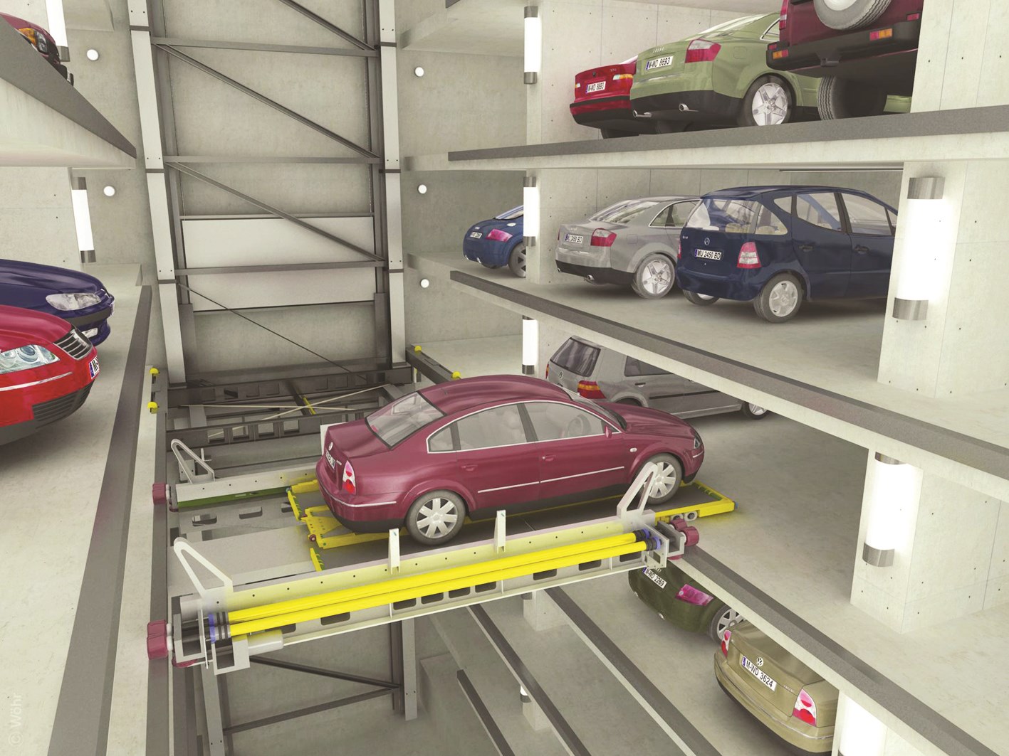 هكذا تدخل السيارات إلى المواقف