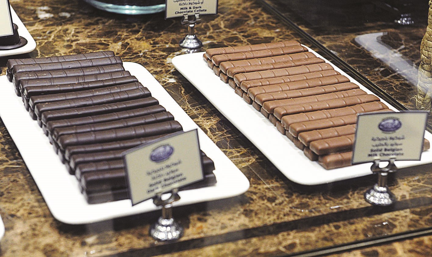 أنواع مختلفة من الشوكولاتة