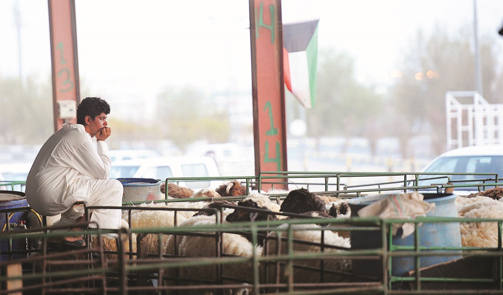 في انتظار زبون