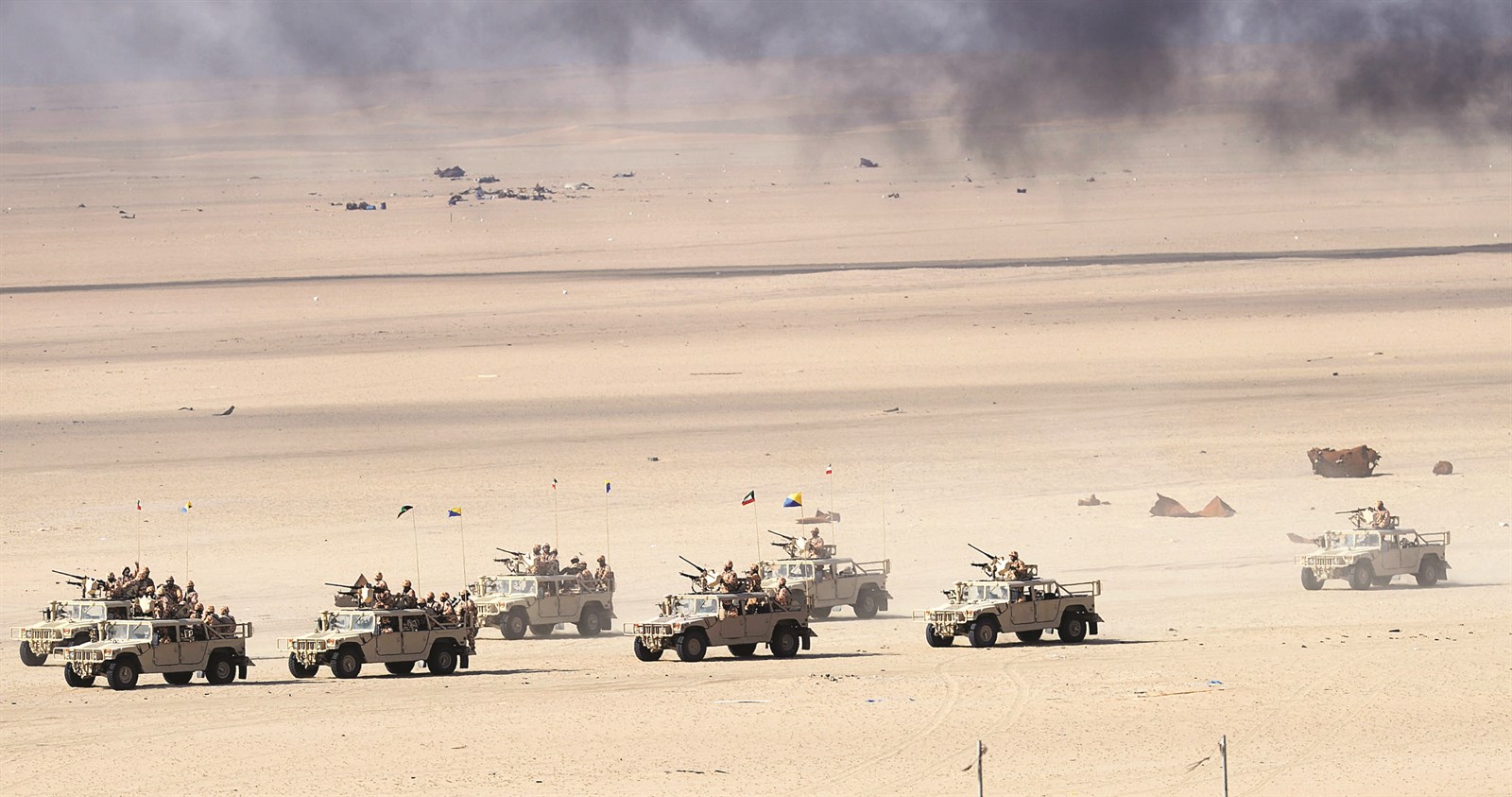 تقدم القوات لمتابعة العدو المتقهقر نتيجة الضربات الجوية