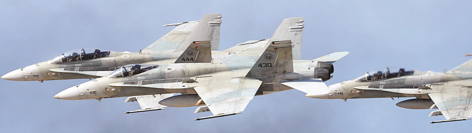 طائرات «إف 18» شاركت في التمرين