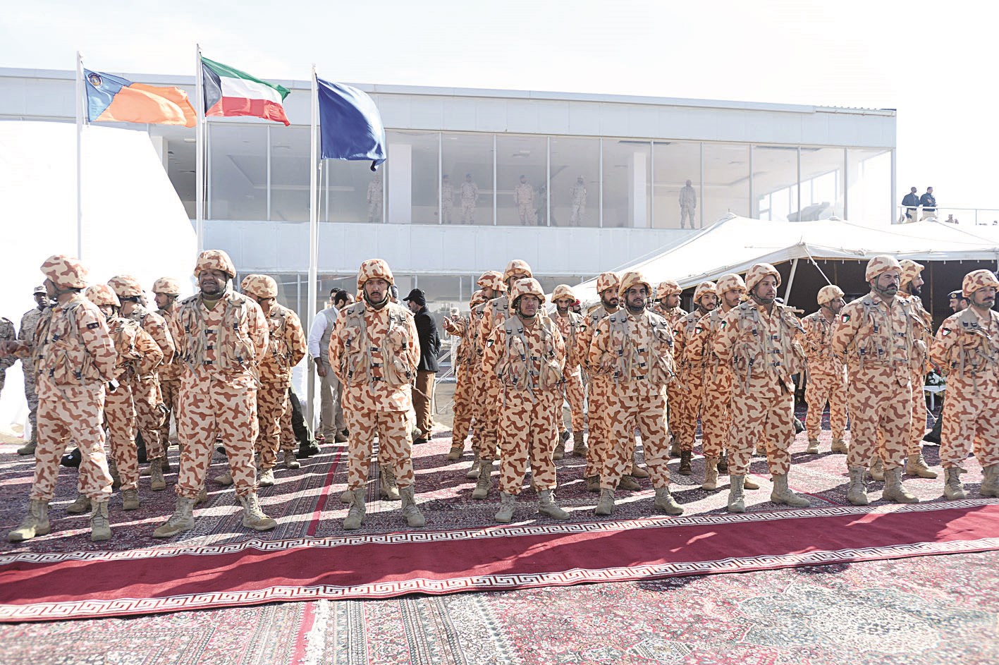 القوات المشاركة في التمرين