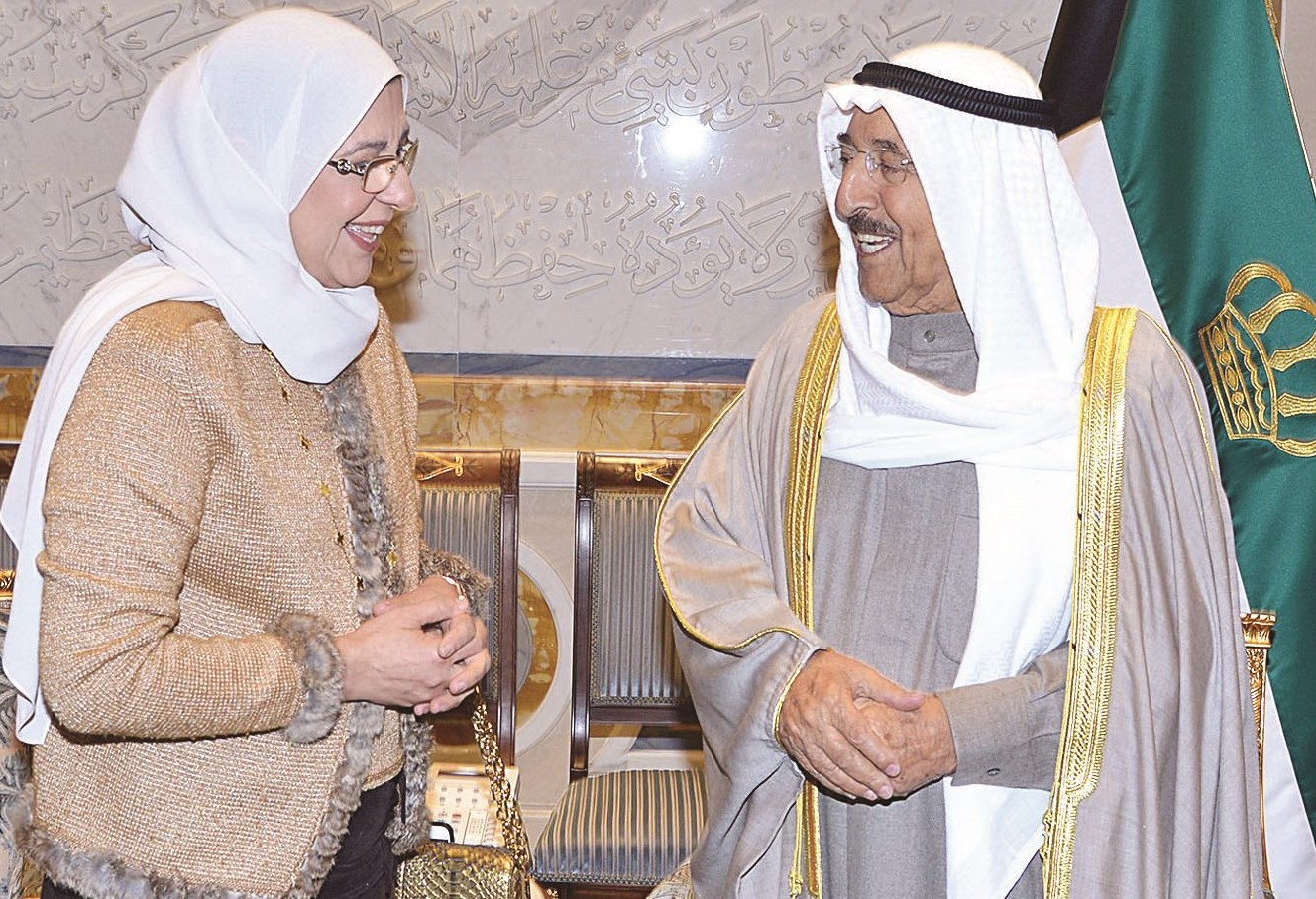 سمو الأمير وفوزية الكندري