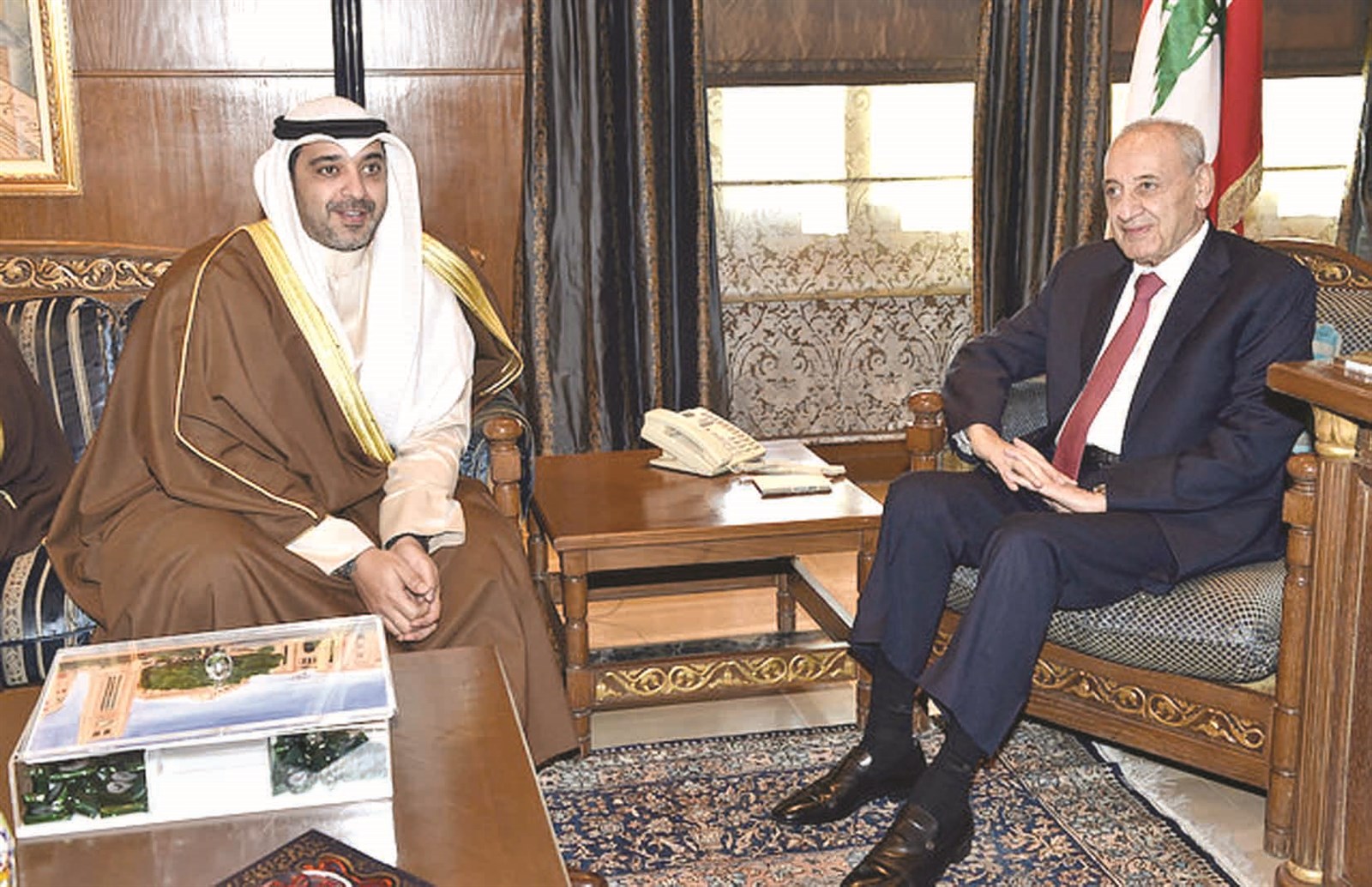 العبدالله لدى لقائه نبيه بري