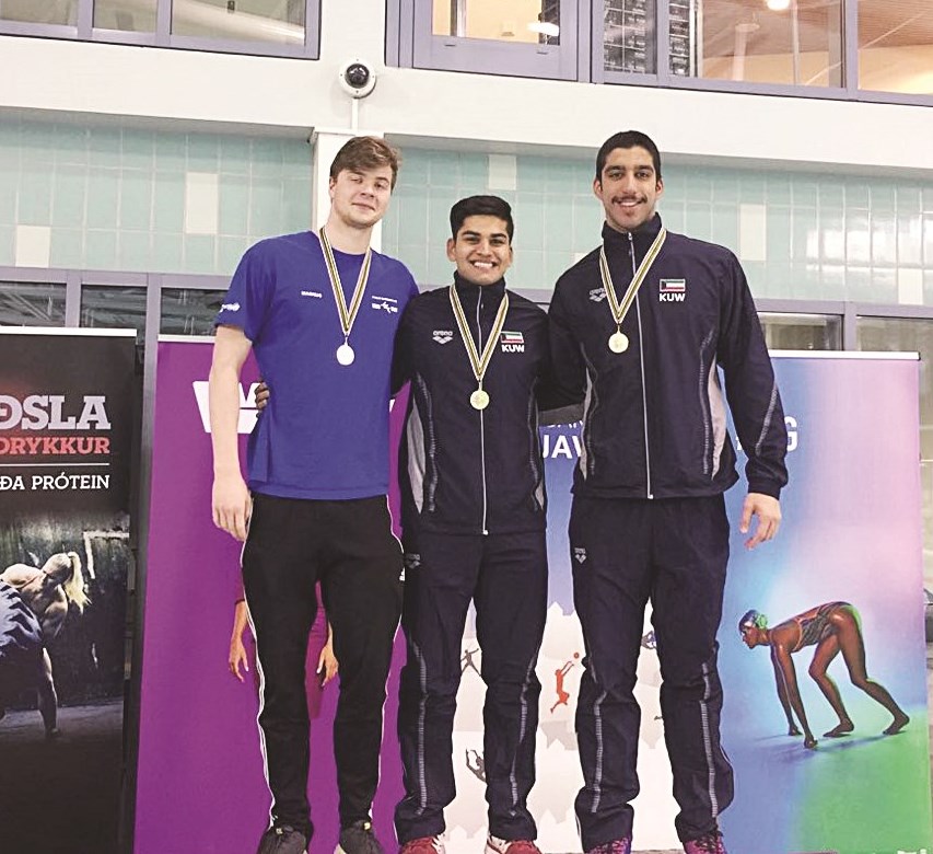 عباس قلي بعد تقلّده الذهبية