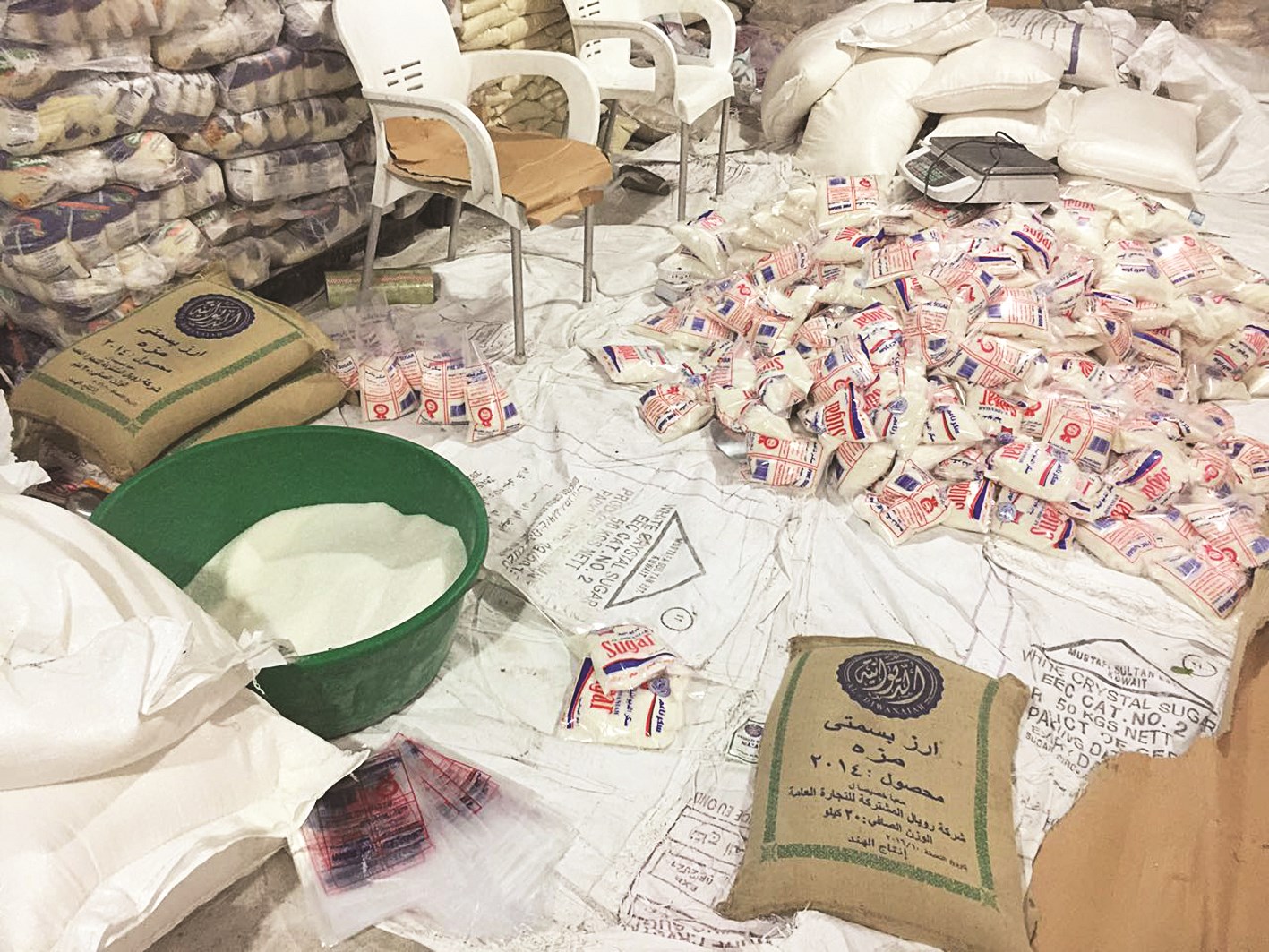 تخزين حبوب وتعبئة