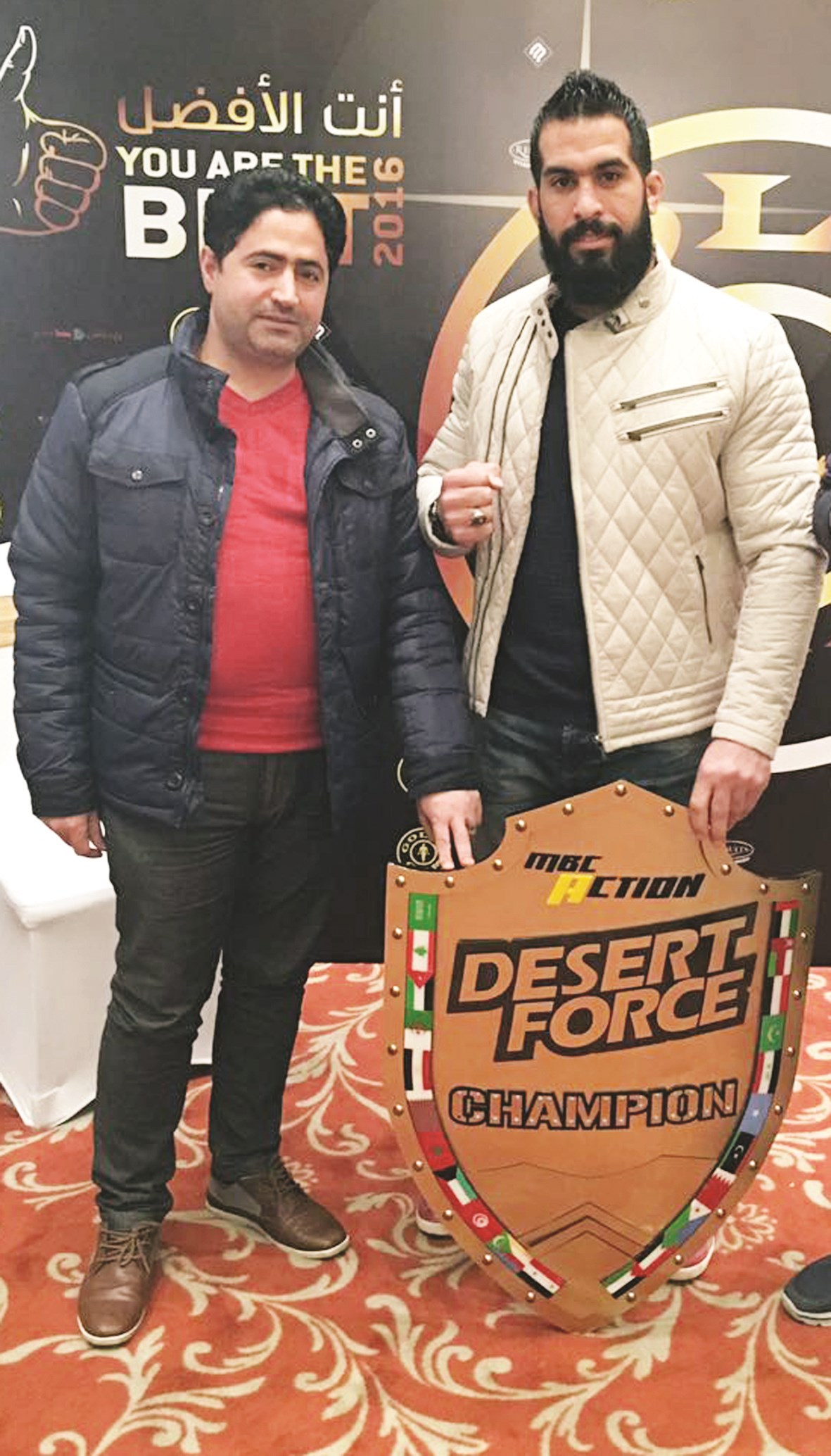 الصعيدي مع الزميل هاني سيف الدين