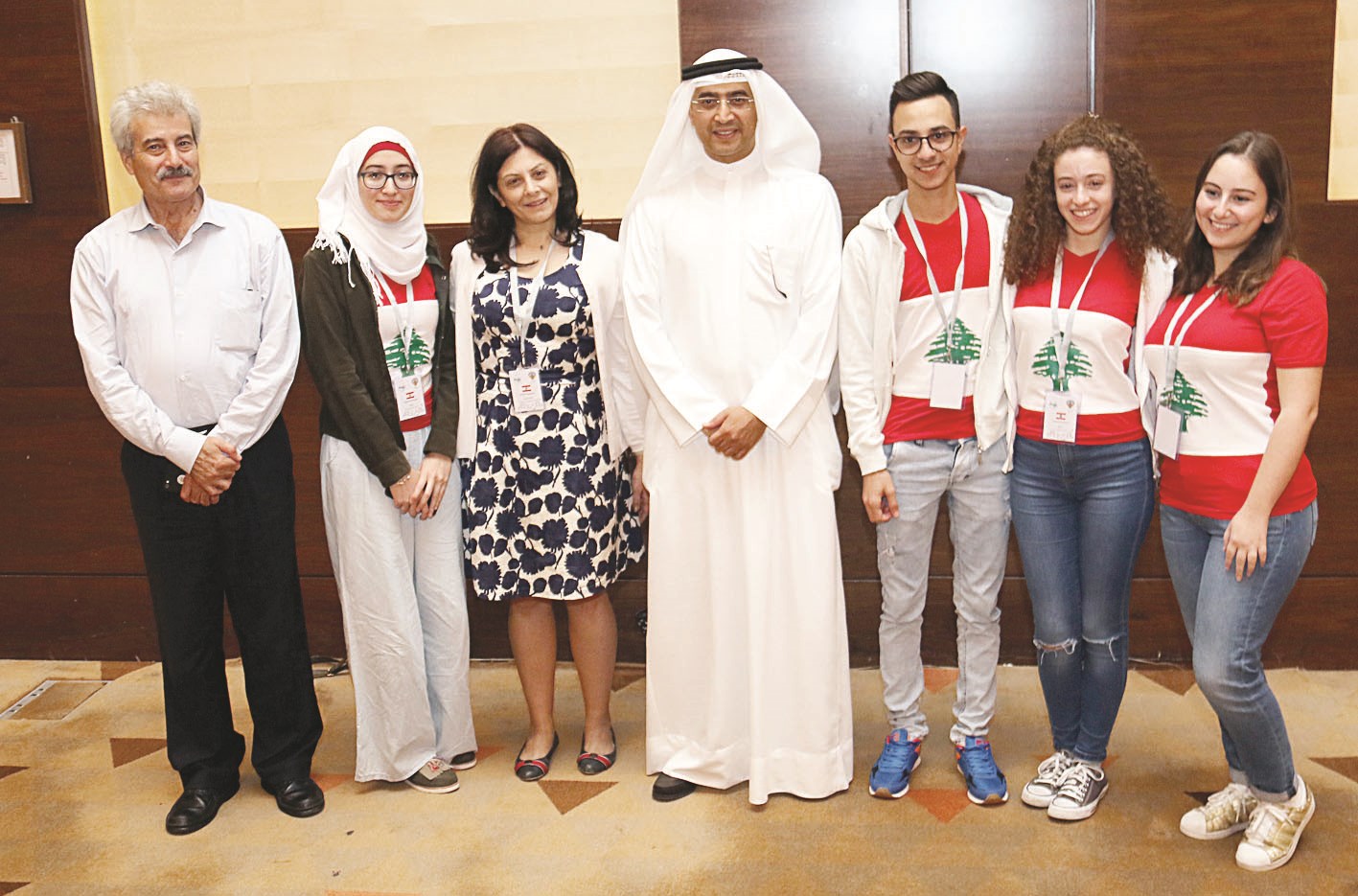 ... ومع الوفد اللبناني (تصوير بسام زيدان)