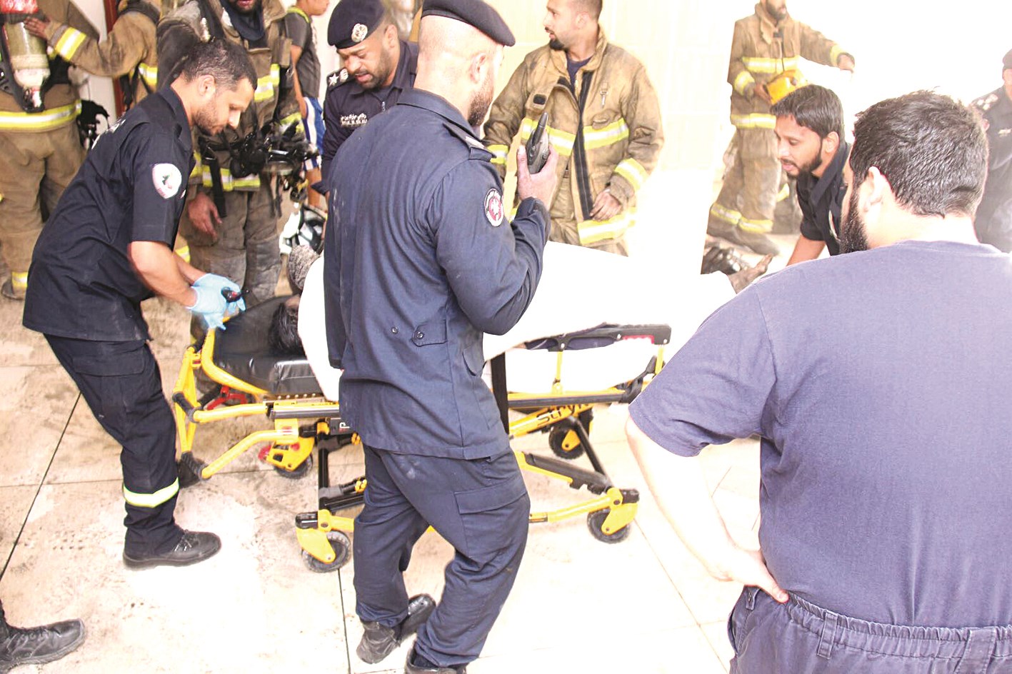 نقل أحد المصابين