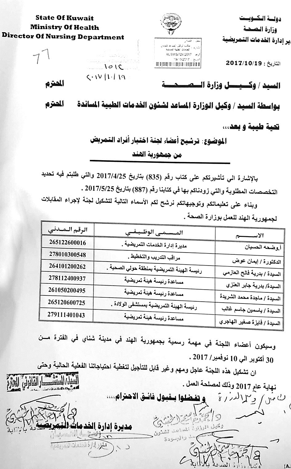 u0643u062au0627u0628 u0625u062fu0627u0631u0629 u0627u0644u062au0645u0631u064au0636 u0644u0648u0643u064au0644 u0627u0644u0648u0632u0627u0631u0629