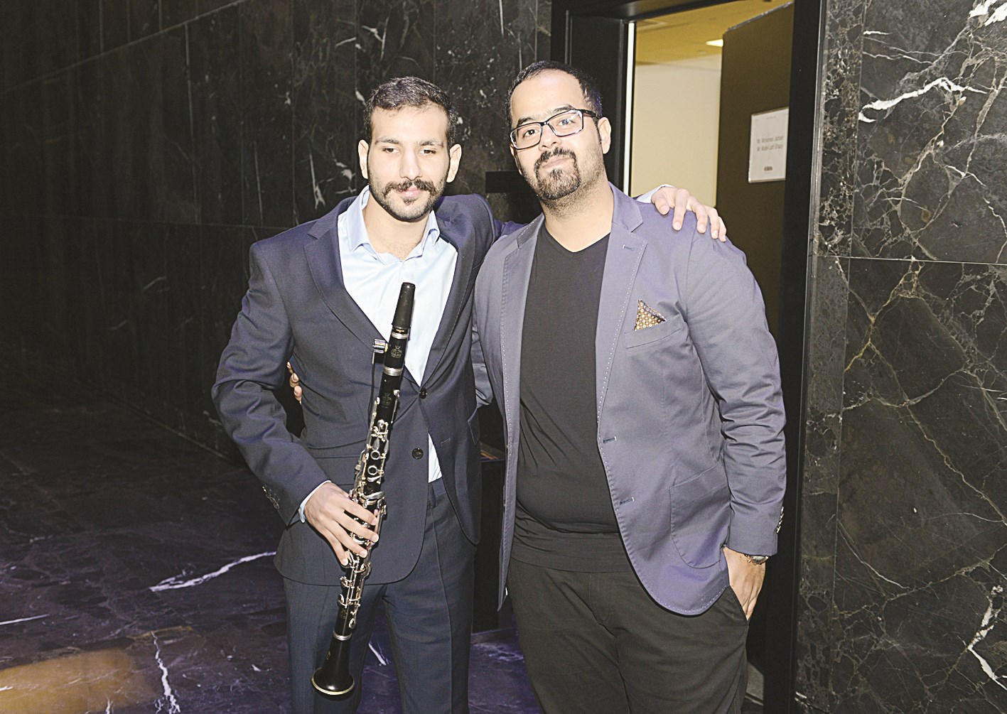 عبداللطيف غازي ومحمد جباري في الكواليس