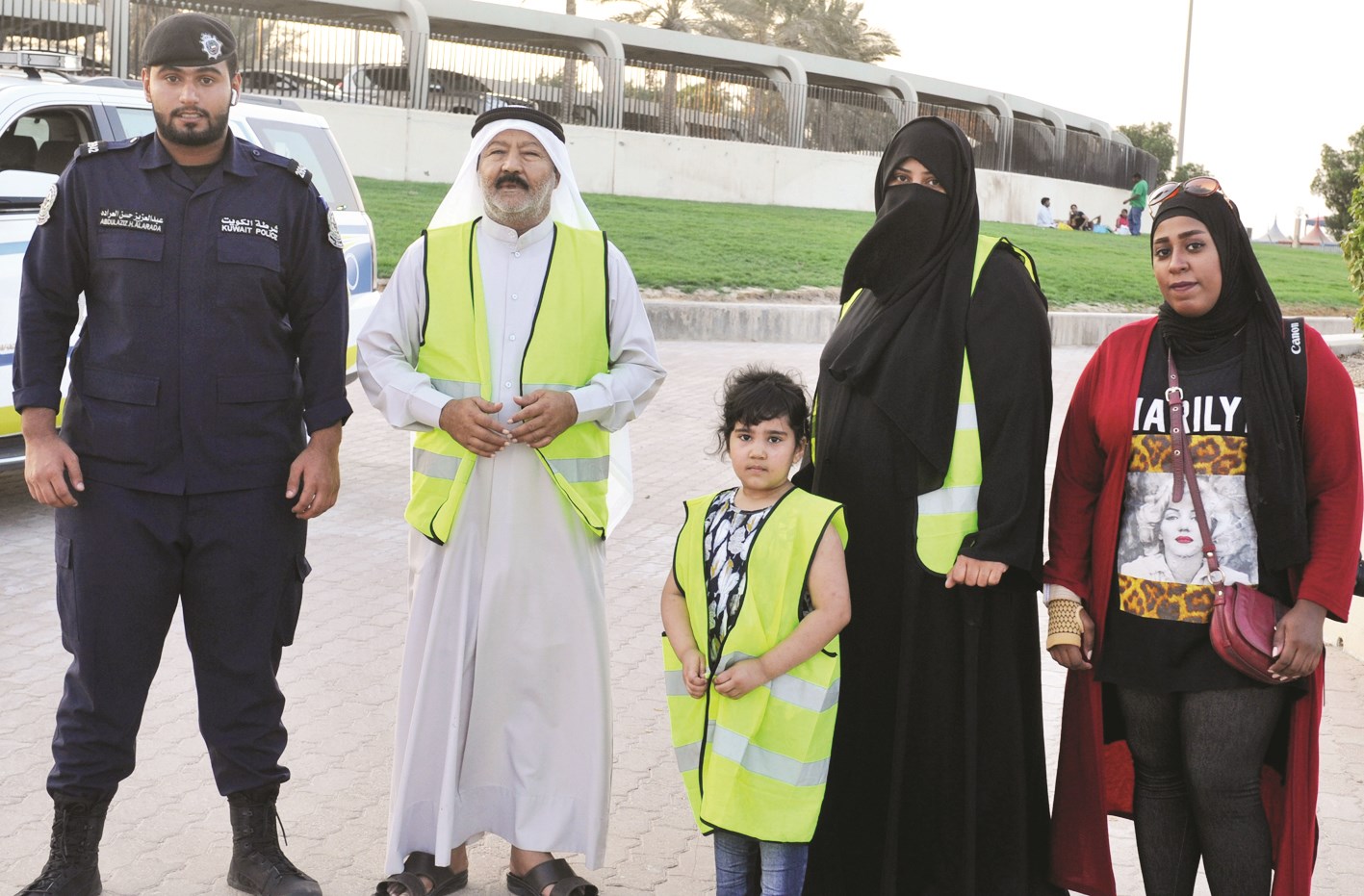 الفريق القائم على الحملة بمعاونة الشرطة