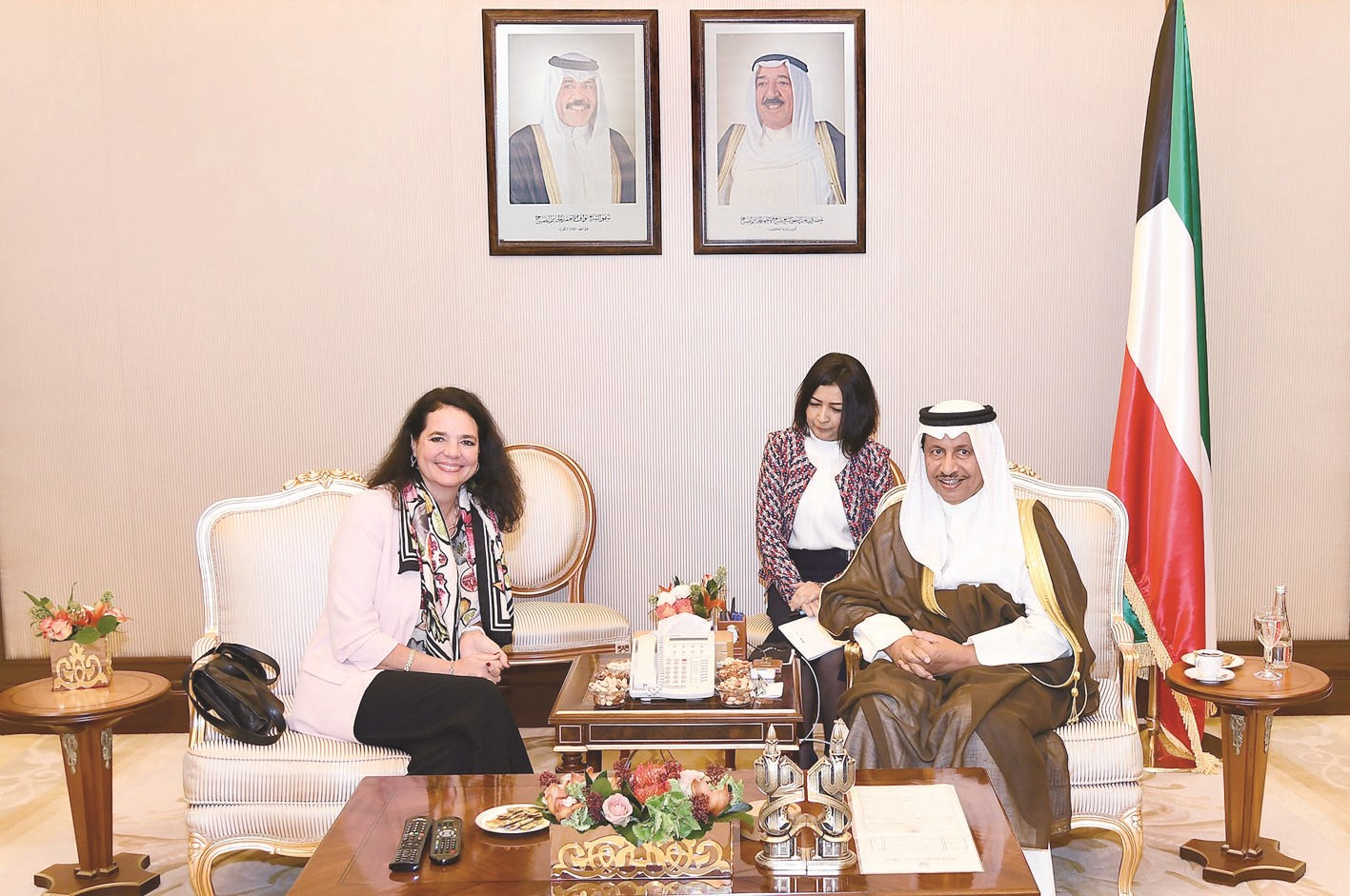 ... ورئيسة مجلس الشيوخ البلجيكي