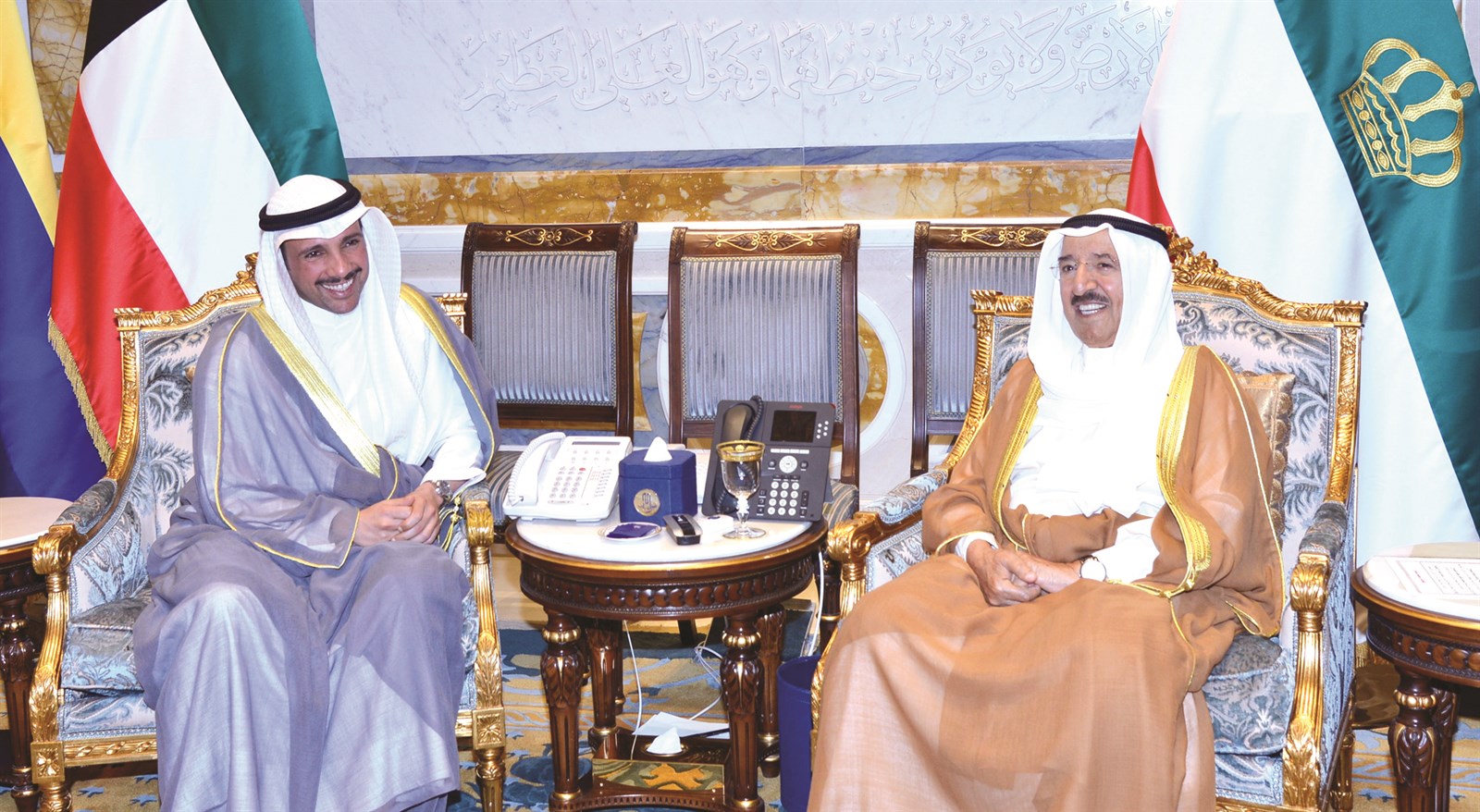 سمو الأمير مستقبلاً الغانم