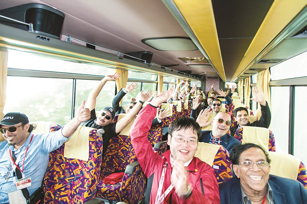 فرحة كبيرة خلال الجولة اليابانية