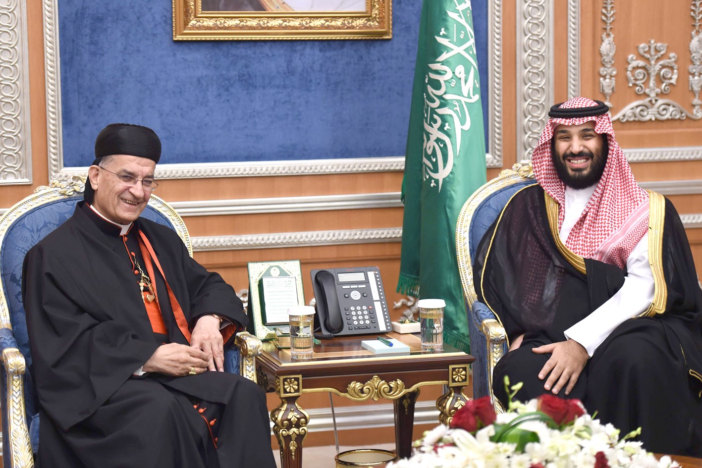 محمد بن سلمان مستقبلاً الراعي (واس)