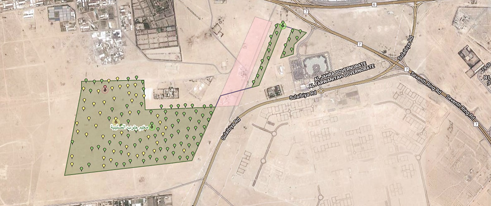 مواقع الحجز على موقع البلدية