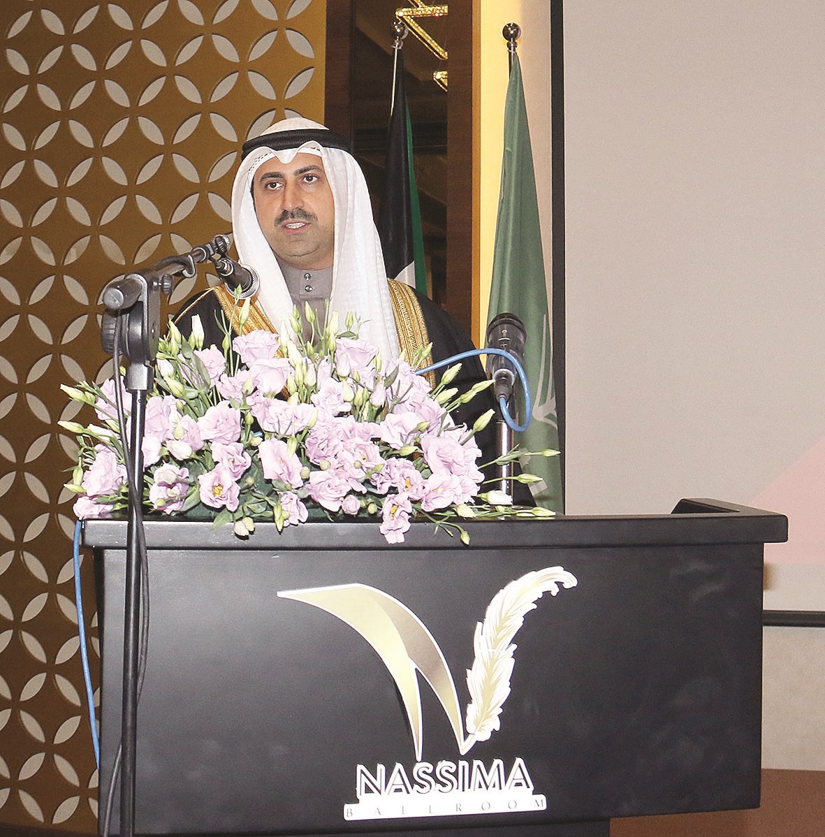 نمر المالك الصباح يلقي كلمته