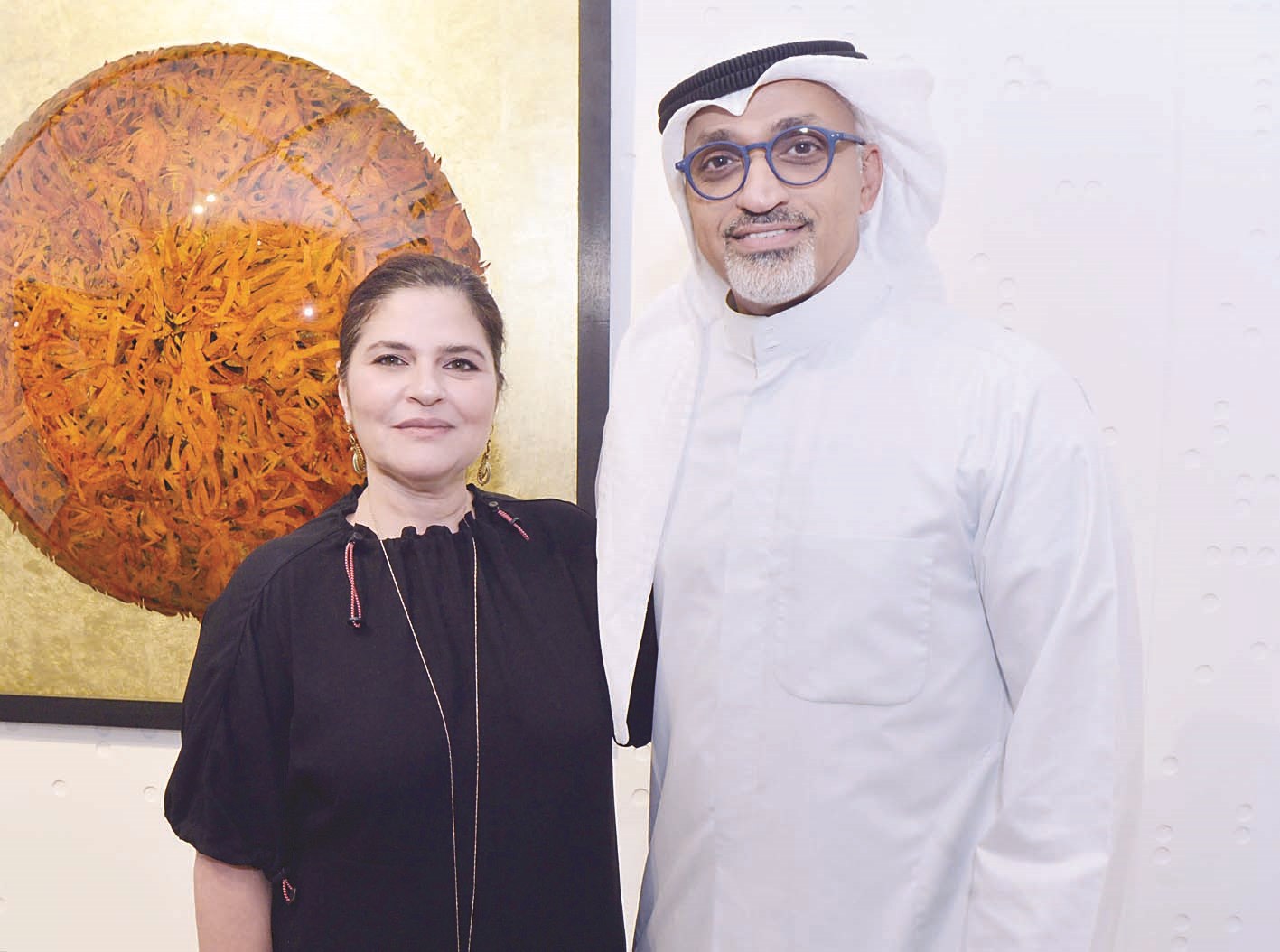 إبراهيم القصاب وأميرة بهبهاني (تصوير نايف العقلة)