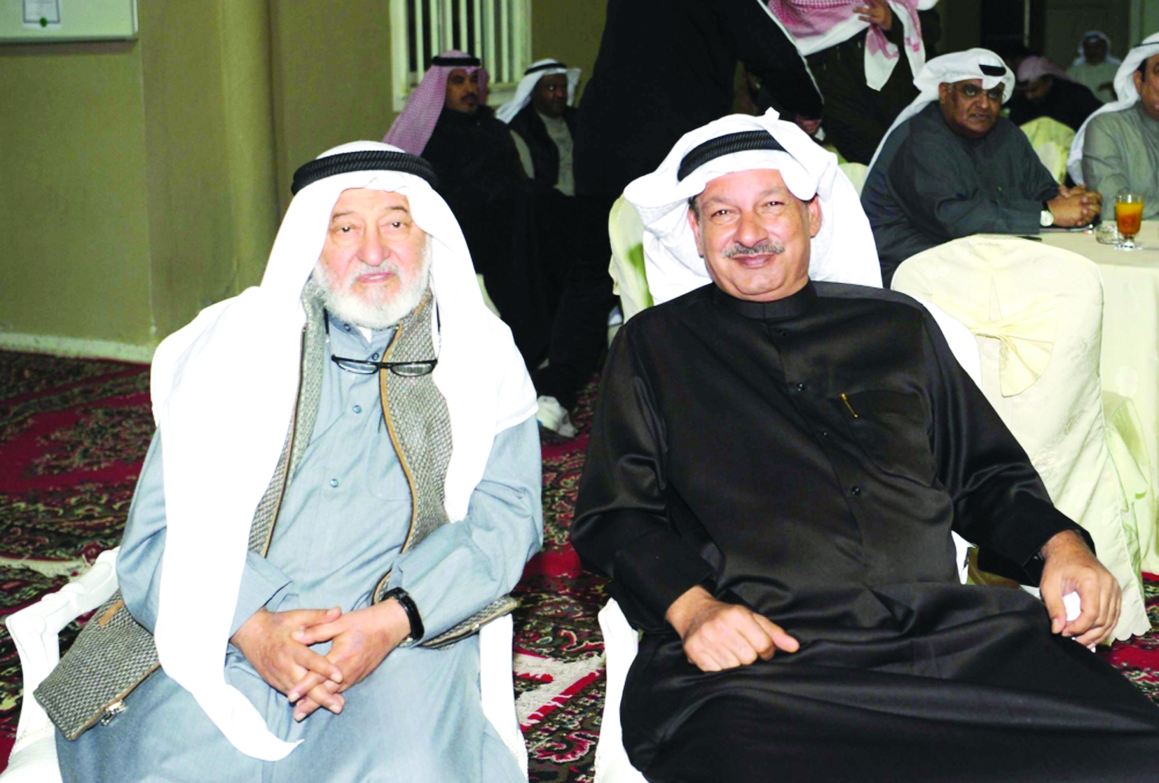 أحمد السلمان وعبدالله غلوم    	   (تصوير طارق عزالدين)