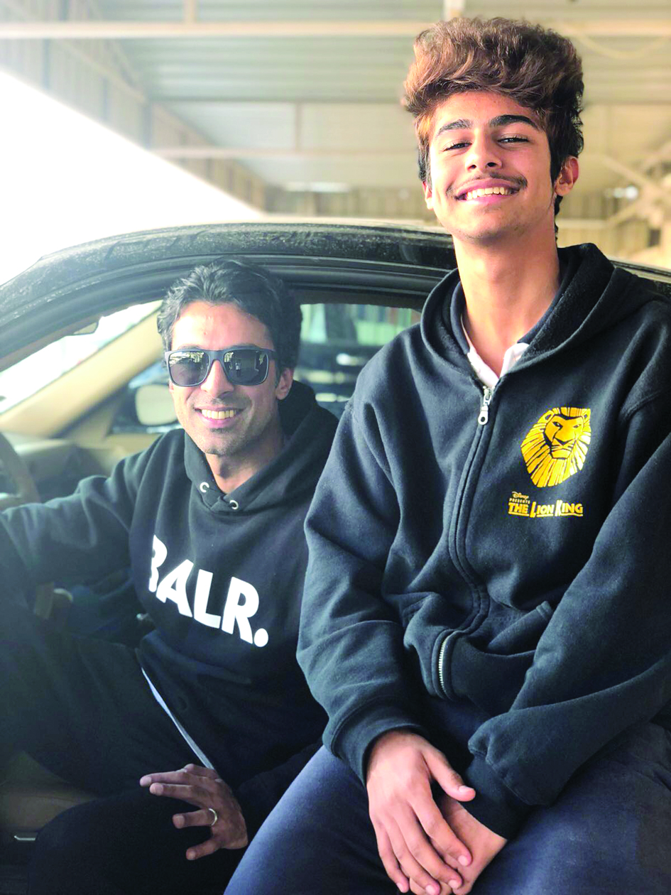 وليد مع نجله علي