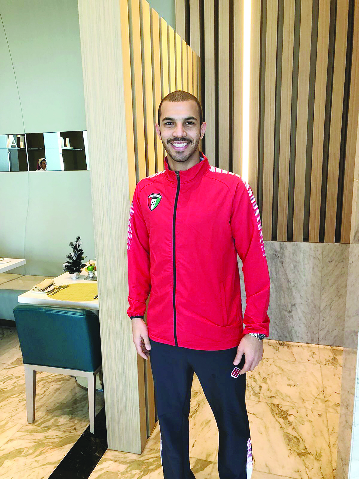 فهد الهاجري في زي منتخب الكويت