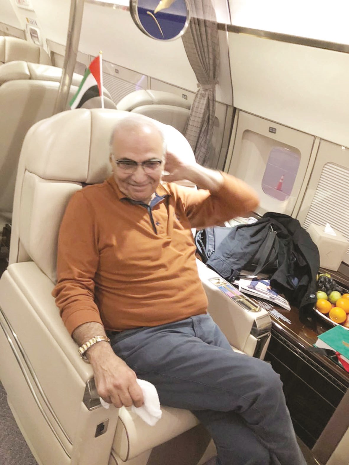 u0634u0641u064au0642 u062fu0627u062eu0644 u0627u0644u0637u0627u0626u0631u0629 u0641u064a u0631u062du0644u062au0647 u0645u0646 u0627u0644u0625u0645u0627u0631u0627u062a u0625u0644u0649 u0645u0635u0631 (u0646u0642u0644u0627u064b u0639u0646 u00abu0627u0644u064au0648u0645 u0627u0644u0633u0627u0628u0639u00bb)