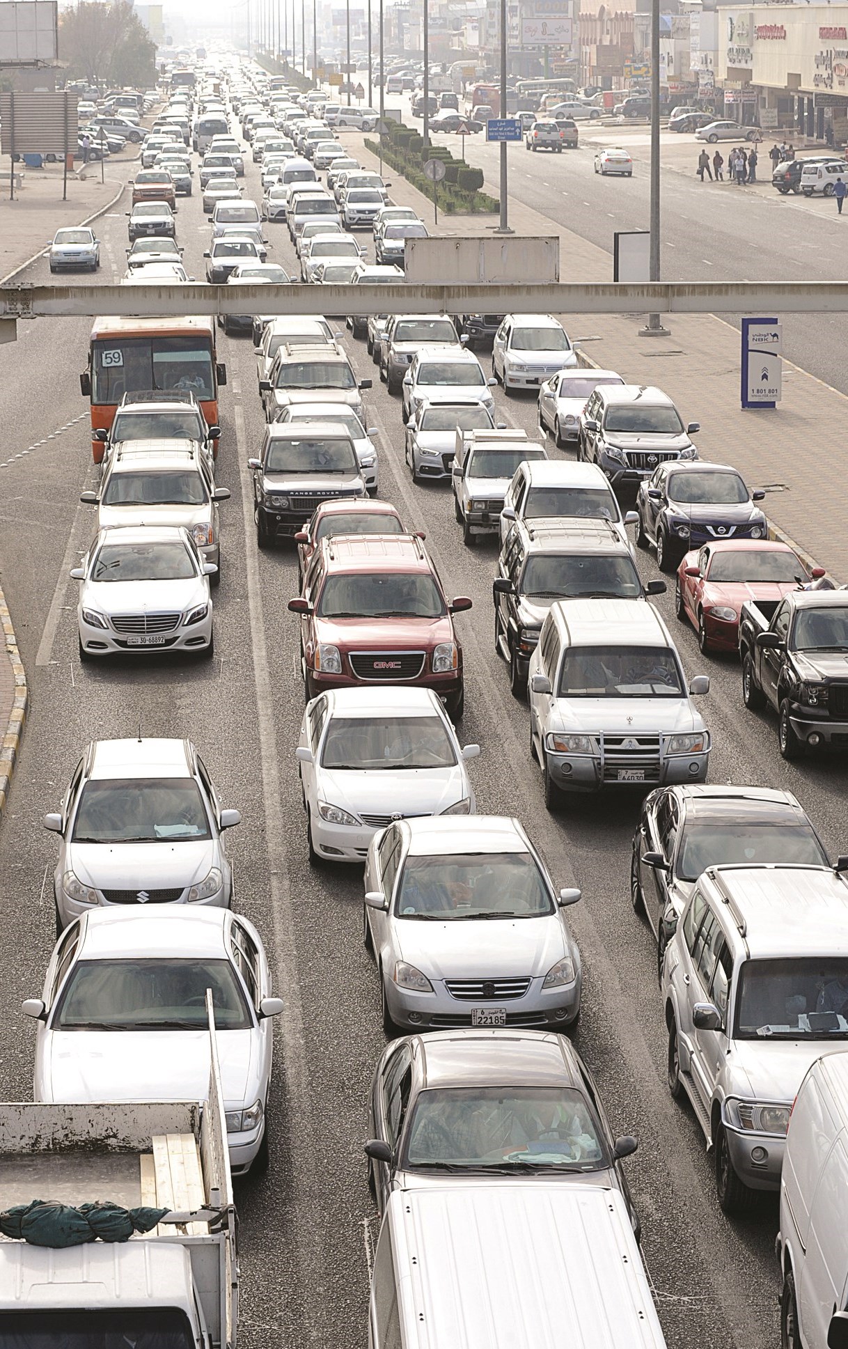 طابور على امتداد البصر (تصوير أسعد عبد الله)