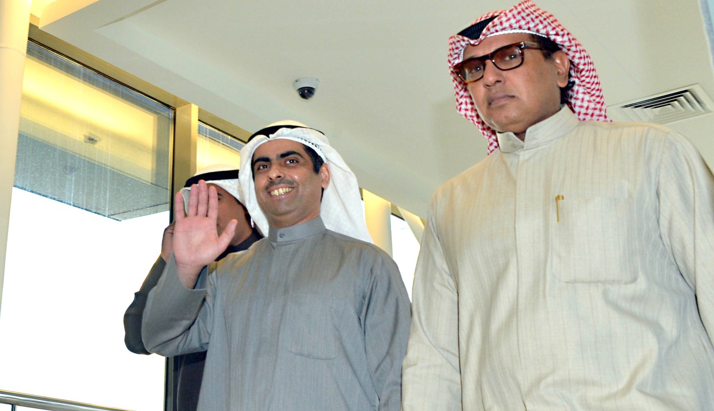 العدساني محييا الصحافيين (تصوير نايف العقلة)