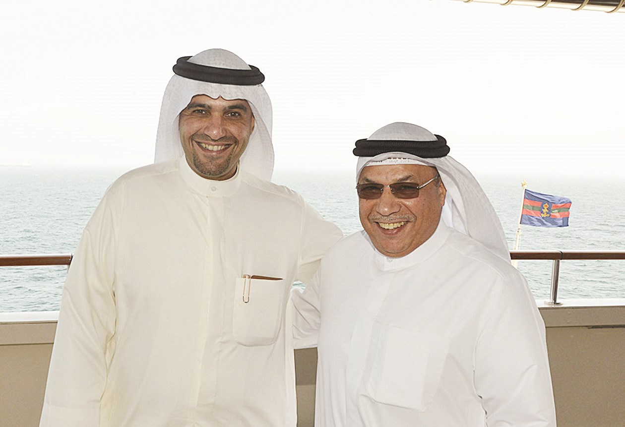 خالد الجراح وأنس الصالح على متن اليخت