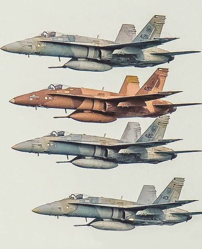 طائرات «أف18» في سلاح الجو الكويتي