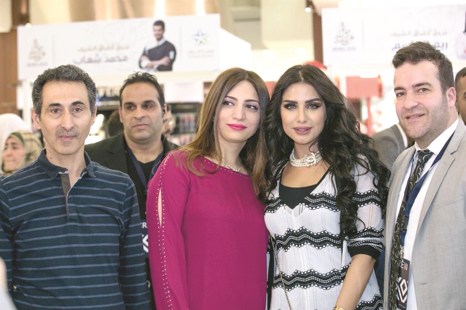 باسل عبدالخالق وإسراء وصالح أحمد وحرمه