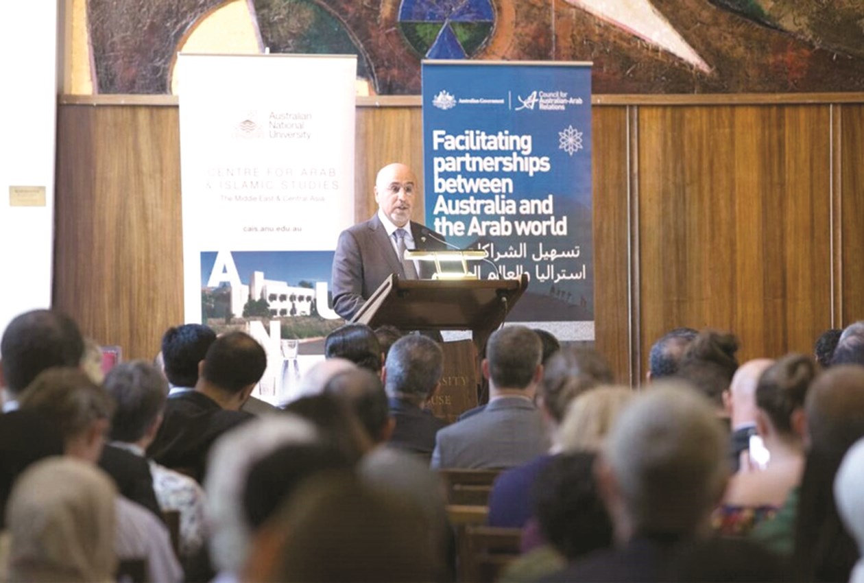 u0645u062du0645u062f u0627u0644u0635u0628u0627u062d u0623u062bu0646u0627u0621 u0625u0644u0642u0627u0626u0647 u0627u0644u0645u062du0627u0636u0631u0629