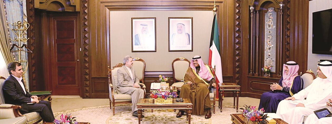 صباح الخالد مستقبلاً السفير عنايتي