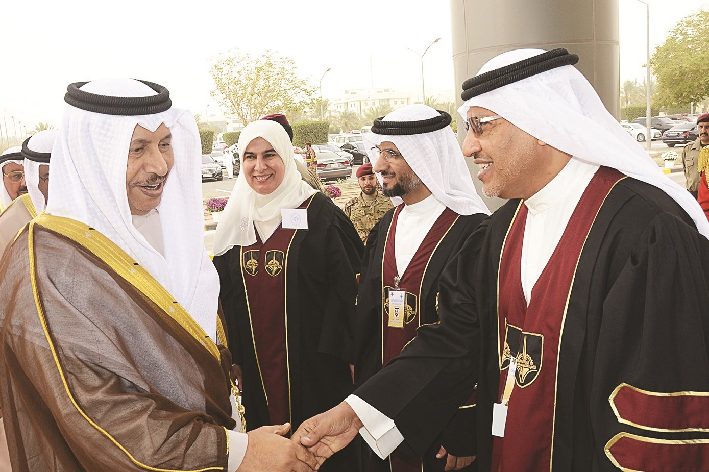 جابر المبارك لدى وصوله للحفل