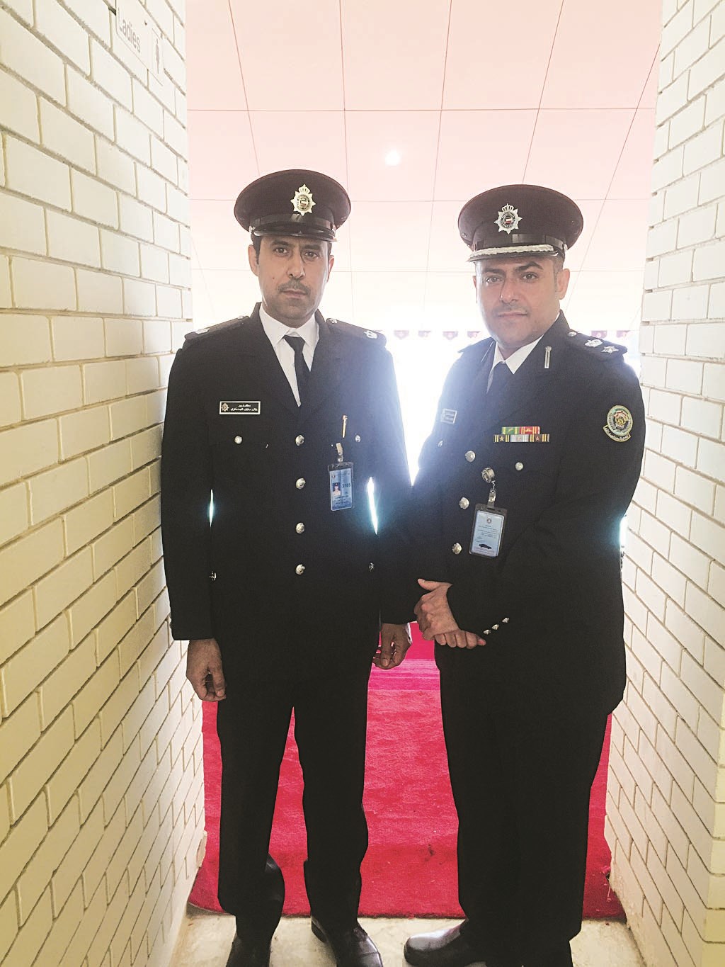 المقدم الدكتور أحمد السعيد والرائد الدكتور خالد الجنفاوي