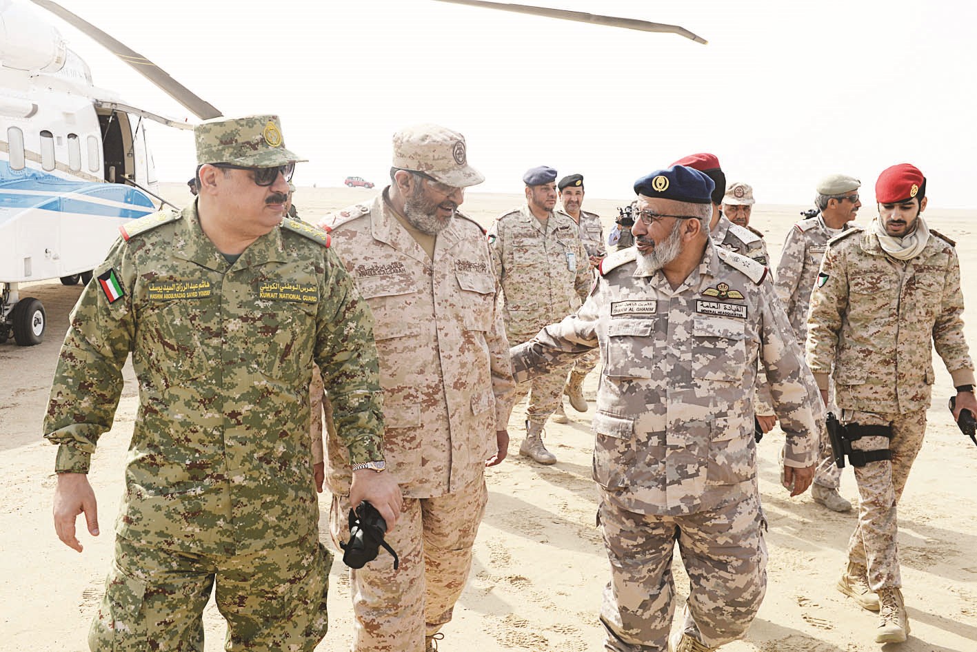 خالد الصباح مرحباً بالضيف القطري ووكيل الحرس الوطني