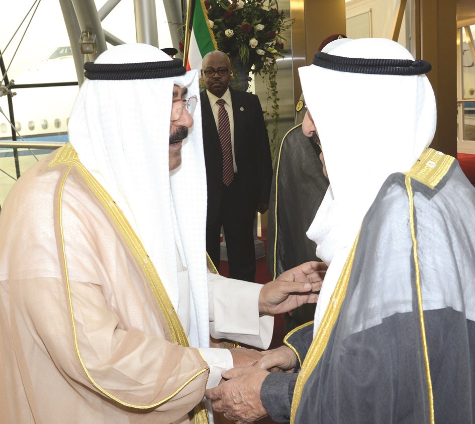 صاحب السمو مودعا مشعل الأحمد