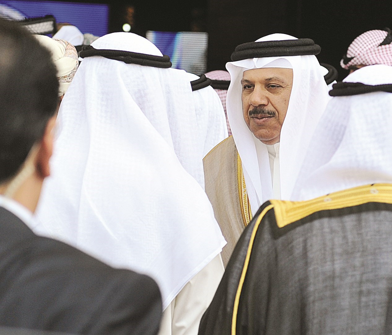 أمين عام مجلس التعاون عبداللطيف الزياني خلال حضوره حفل الافتتاح