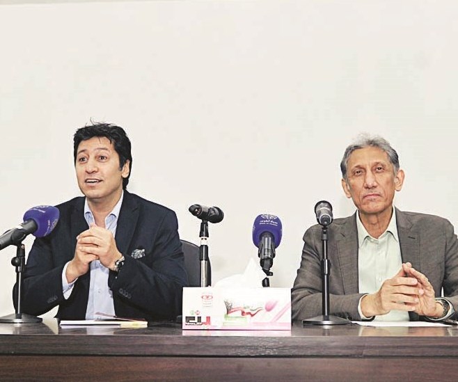 طالب الرفاعي وطه عدنان في المحاضرة