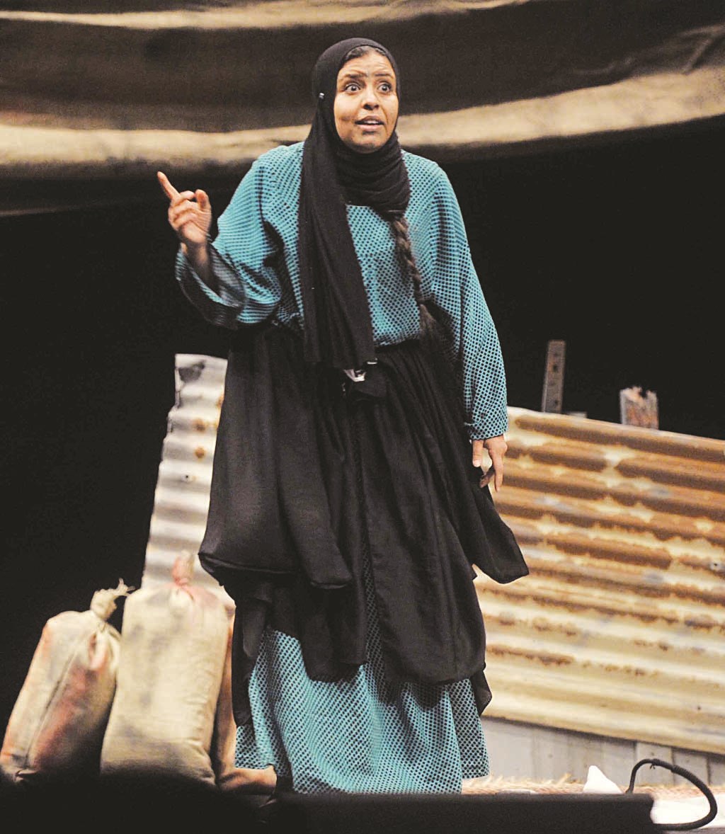 شيرين حجي... «أم قاسم»  (تصوير سعد هنداوي)