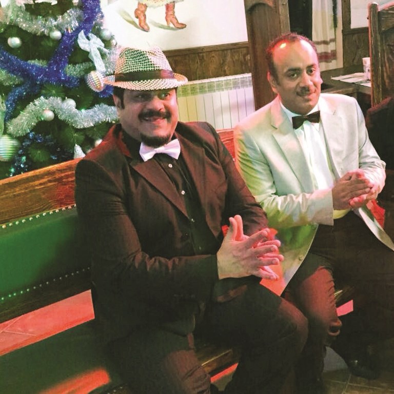 بوخرشد والعونان خلال التصوير