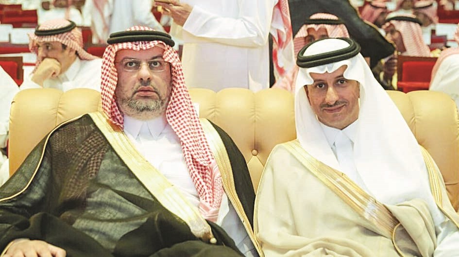 الأمير عبدالله بن مساعد ووزير الترفيه أحمد الخطيب