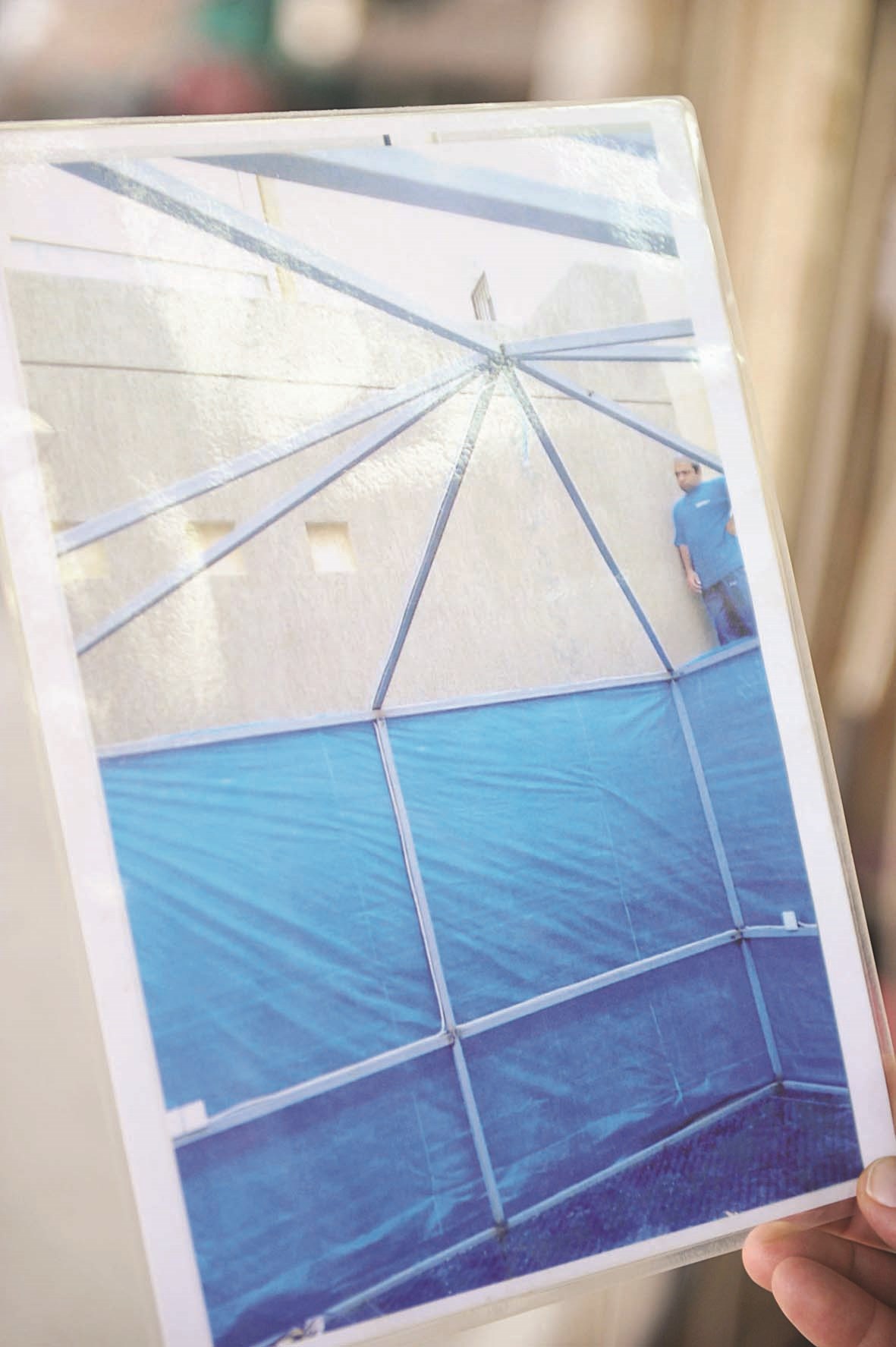 نماذج لهيكل حديد لديوانيات الخيام