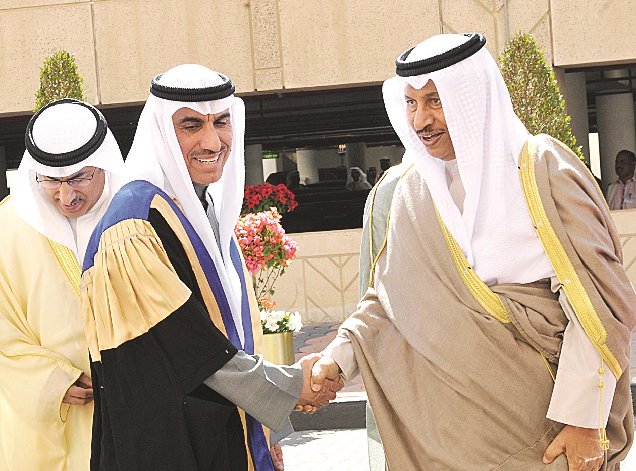 جابر المبارك لدى وصوله